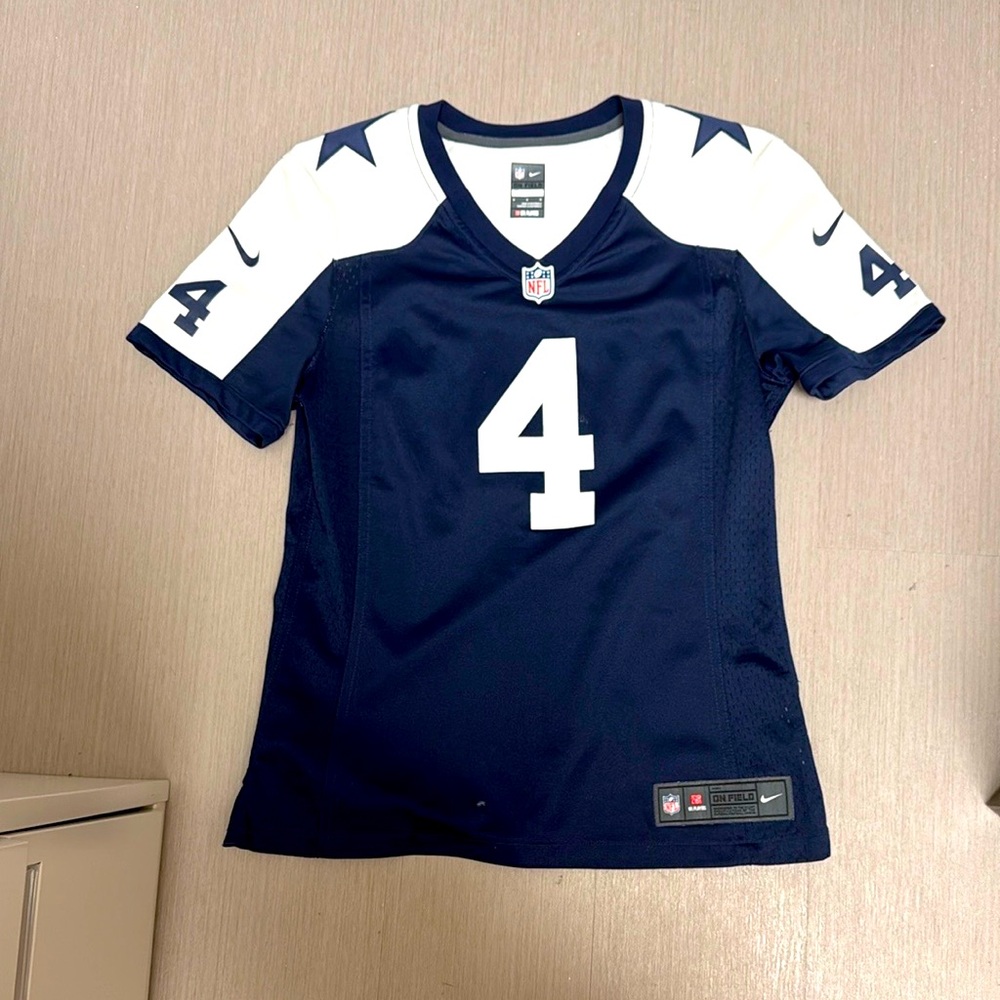 Dak Prescott #4 Nike Navy and White Football Jersey